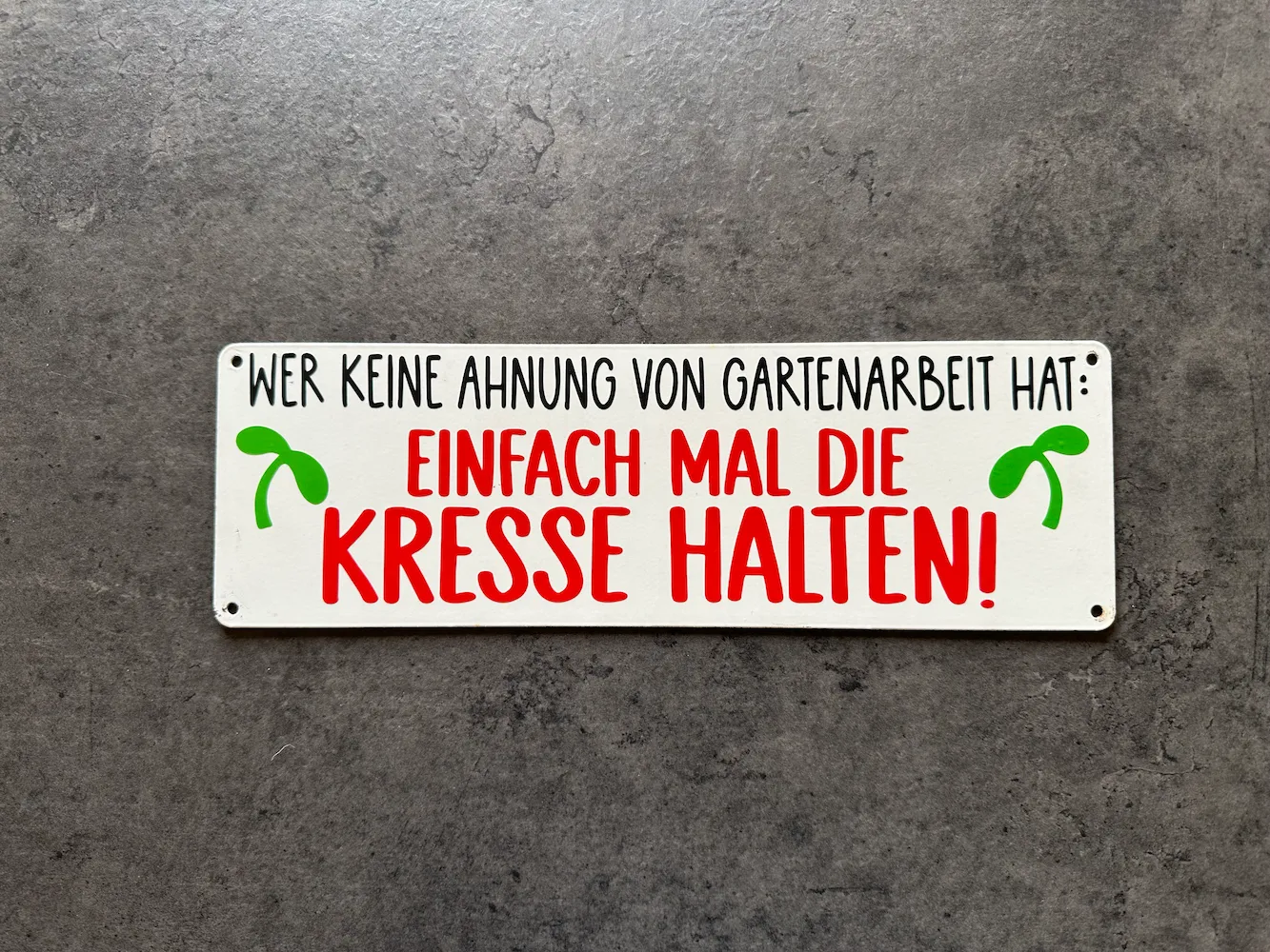 Gartenschild – 3D-Druck & Plotten